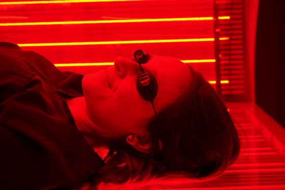 Red Light Therapy Closeup